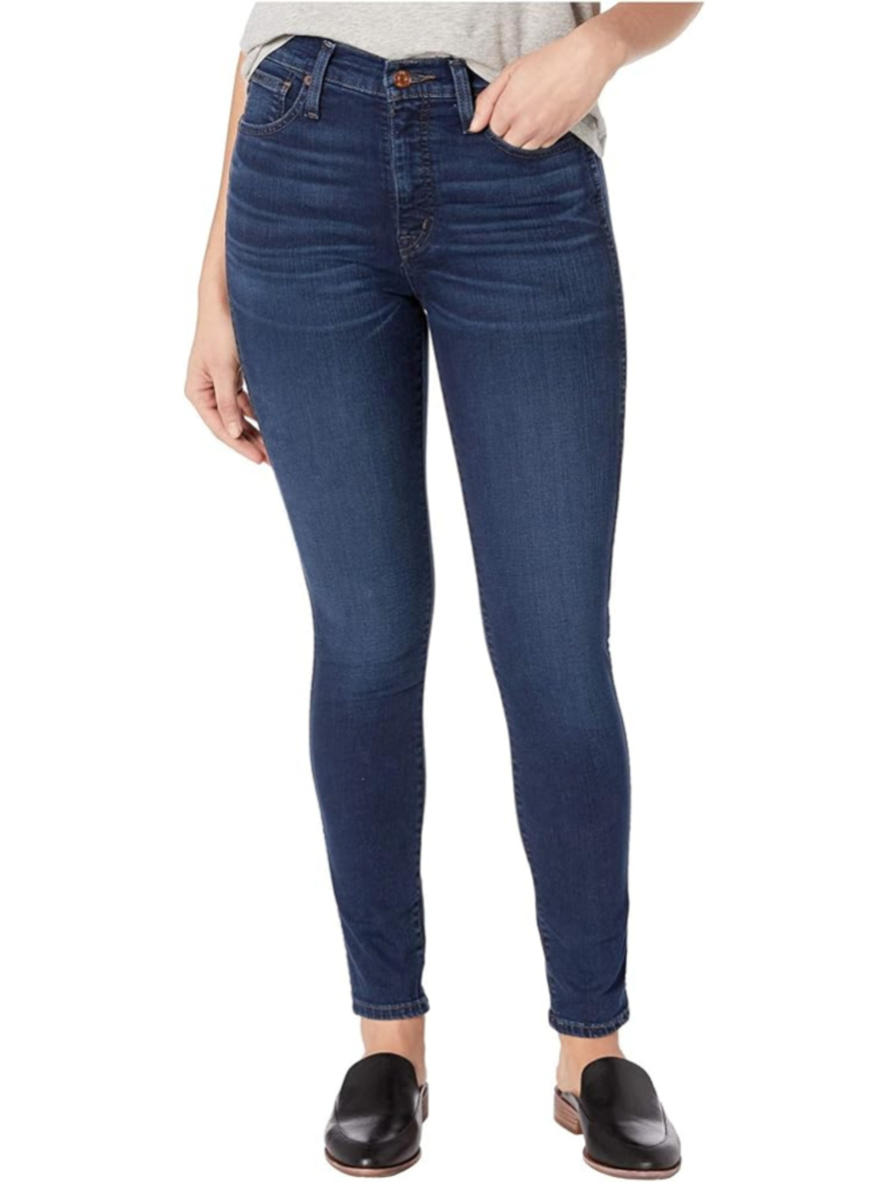 Madewell 10 Inch High Rise Skinny Blue Denim Jeans Women Size 29